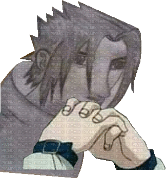 sasuke contemplating - GIF animasi gratis