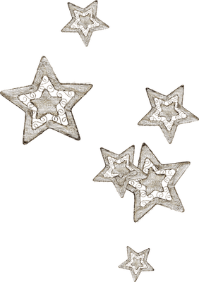star-stars-white-deco-minou52 - Free PNG