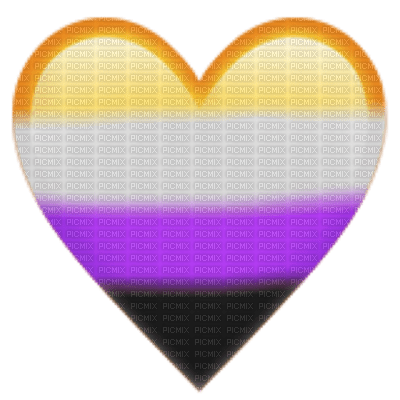 Nonbinary emoji heart - фрее пнг