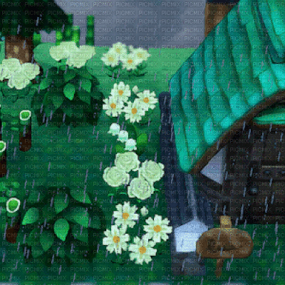 Animal Crossing Background - GIF animasi gratis