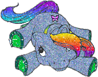 rainbow pony - Animovaný GIF zadarmo