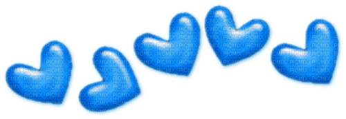 Hearts.Blue - PNG gratuit
