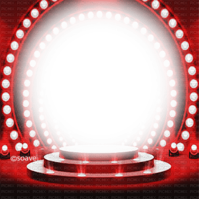 soave frame stage circle light red - zdarma png