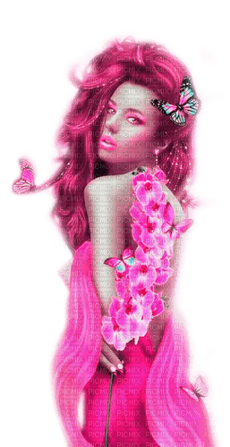 Woman.Pink - By KittyKatLuv65 - ücretsiz png
