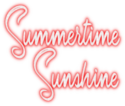 Summertime Sunshine Text - zadarmo png