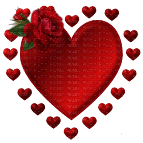 Herz coeur heart red rouge valentine - Darmowy animowany GIF