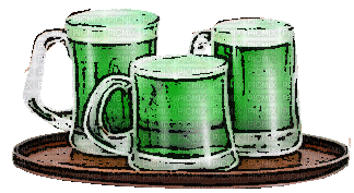Beer St Patrick - Free animated GIF
