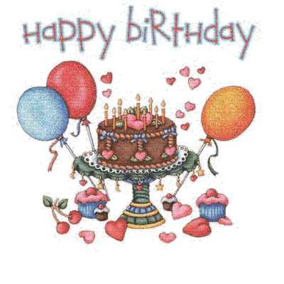 Birthdays - Бесплатный анимированный гифка