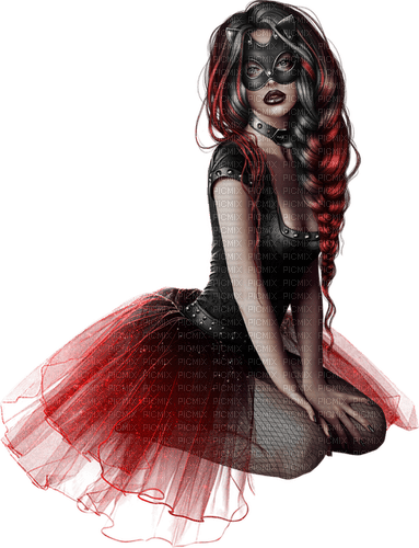 Carnival. Mardi Gras. Woman with mask. Leila - kostenlos png