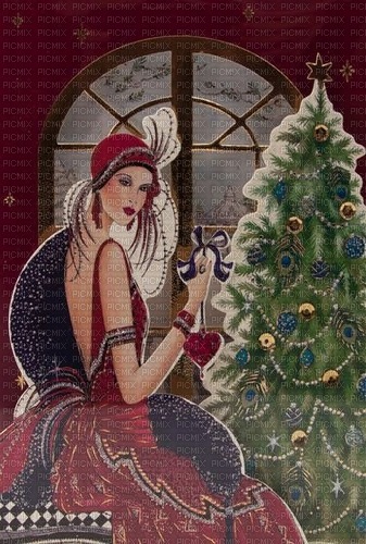 Vintage Christmas - Laura - darmowe png