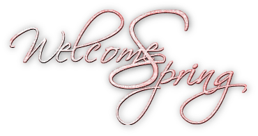 soave text welcome spring pink - ücretsiz png