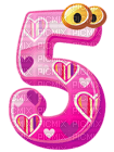 Kaz_Creations Numbers Cute Eyes 5 - ilmainen png