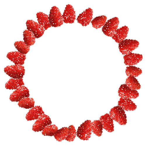 dolceluna summer frame strawberry glitter animated - Gratis animeret GIF