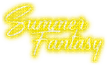 Summer Fantasy.Text.Yellow - By KittyKatLuv65 - png gratis
