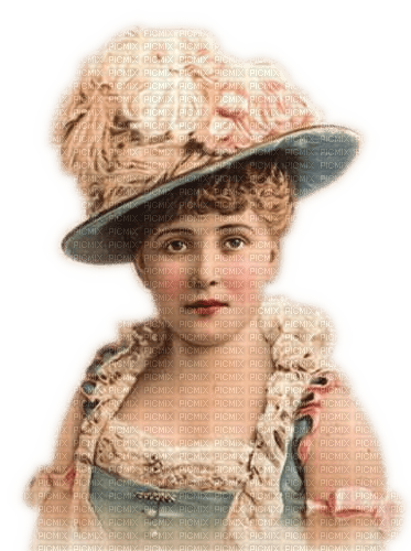 Rena pink Vintage Woman Frau - фрее пнг