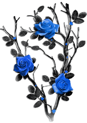 soave deco flowers rose branch fantasy gothic - δωρεάν png