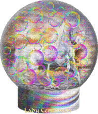 Rainbow Unicorn Snow Globe - Gratis geanimeerde GIF