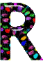 Kaz_Creations Alphabets Colours  Letter R - GIF animate gratis
