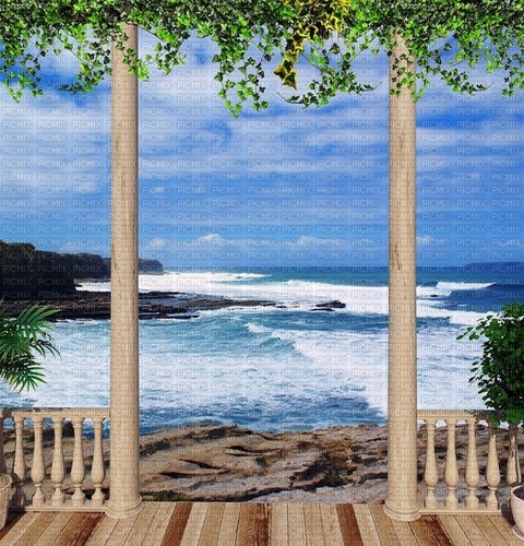 Rena Meer Terrasse Hintergrund - δωρεάν png