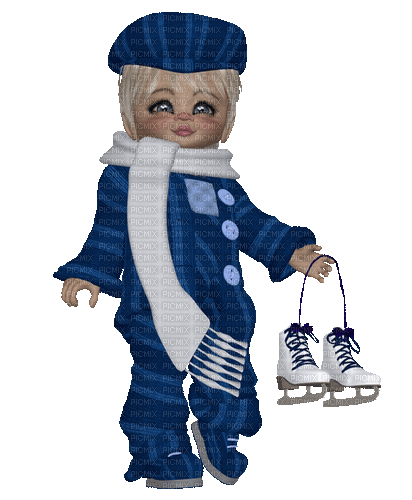 Cookie Doll Bleu Winter:) - Ingyenes animált GIF