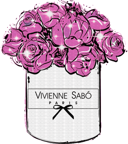 Vivienne Sabo Rose Violet   - Bogusia - GIF animé gratuit