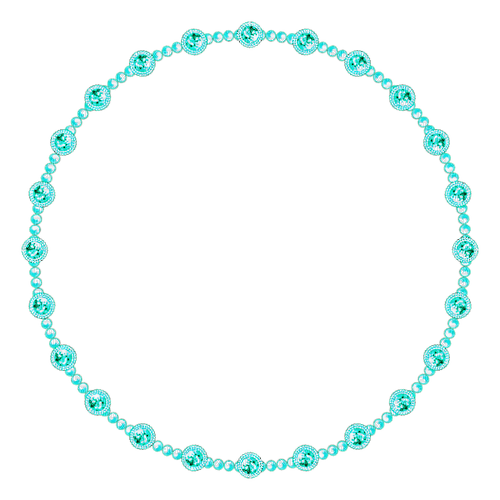 Circle.Frame.Turquoise - PNG gratuit