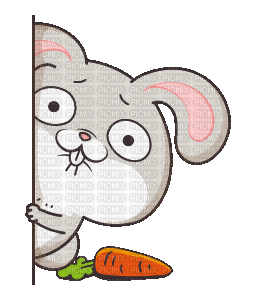 Заяц, зайка - Bezmaksas animēts GIF