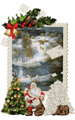 stamp winter letter christmas noel - png grátis