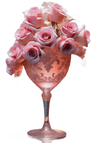 A Glass of Roses - besplatni png