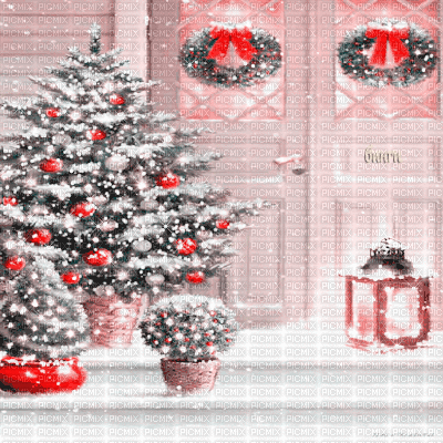 Y.A.M._New year Christmas background - Gratis animeret GIF