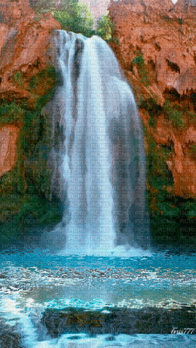 waterfall - Animovaný GIF zadarmo