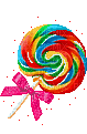 rainbow lollipop - GIF animado gratis