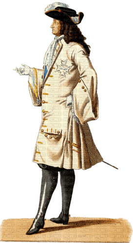 Portrait of Louis XIV of the Victorian era - zdarma png