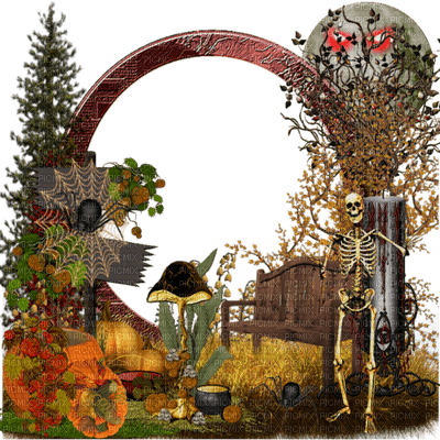 Halloween frame - darmowe png