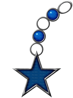 Kaz_Creations Deco Star Colours Dangly Things - PNG gratuit