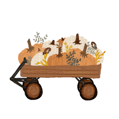 Autumn Wagon - GIF animado grátis
