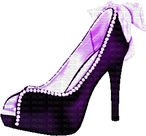soave deco shoe fashion animated purple - Besplatni animirani GIF