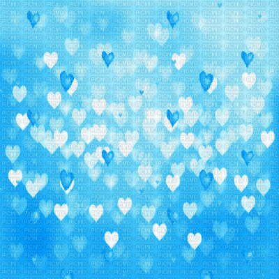Floating Hearts background~Blue©Esme4eva2015 - Free animated GIF