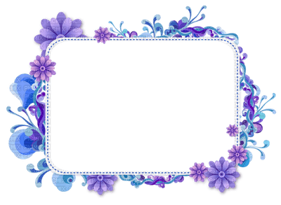 azul frame - 免费PNG