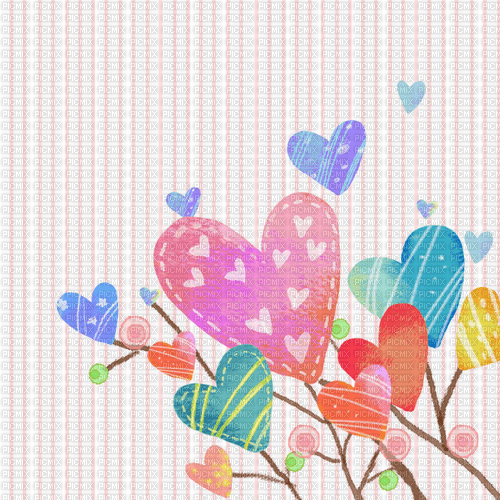 Fond coeur coeurs hearts hearts background bg - Free PNG