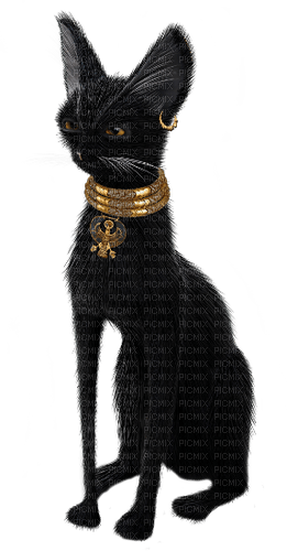 egypt cat black kikkapink - png gratis