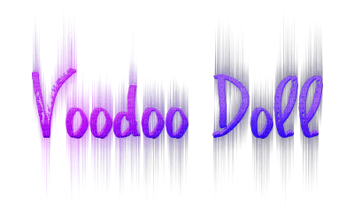 soave text voodoo doll gothic purple - nemokama png