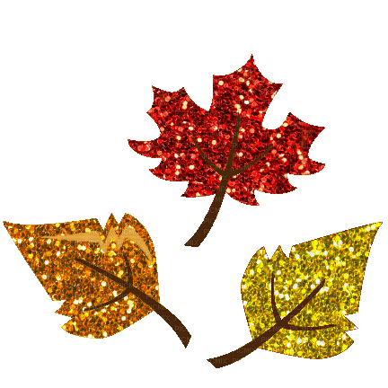 Glitter Fall Leaves - Free animated GIF