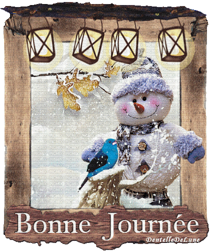 Winter Bonne Journée - Бесплатный анимированный гифка