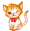 cute orange cat - Бесплатный анимированный гифка