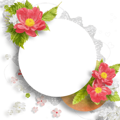 Kaz_Creations Deco Flowers Colours Circle Frames Frame - gratis png