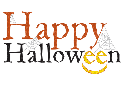 Kaz_Creations Logo Text Happy Halloween - png gratuito
