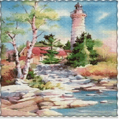leuchtturm lighthouse phare faro milla1959 - Nemokamas animacinis gif