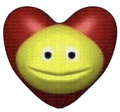 heart emoji face kind of fucked up - zdarma png
