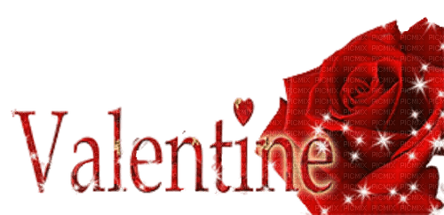Valentine.Text.Red rose.Victoriabea - darmowe png